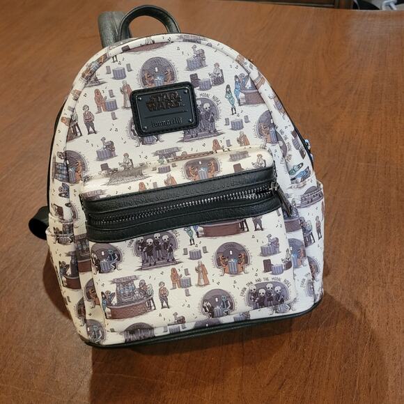 Loungefly Star Wars Mos Eisley Cantina Mini Backpack New, no tags - Picture 1 of 10